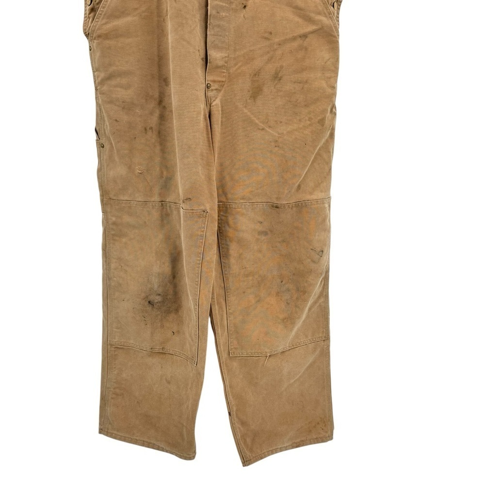 Vintage 80s Carhartt Workwear Overalls Double Knee Union Tag Made USA | 42 x 30 - Picture 4 of 12